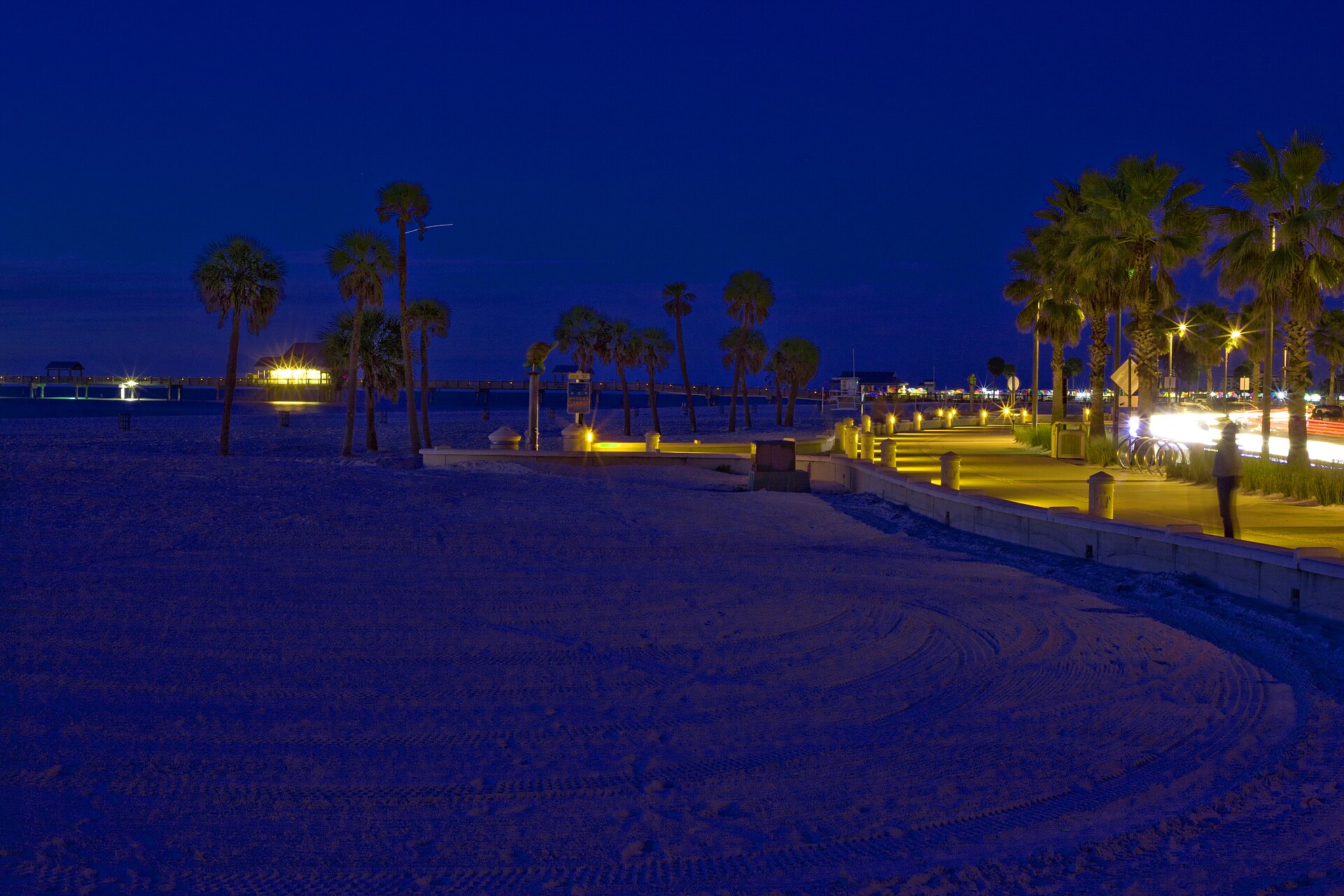 White sand and calm Gulf water at Clearwater Beach