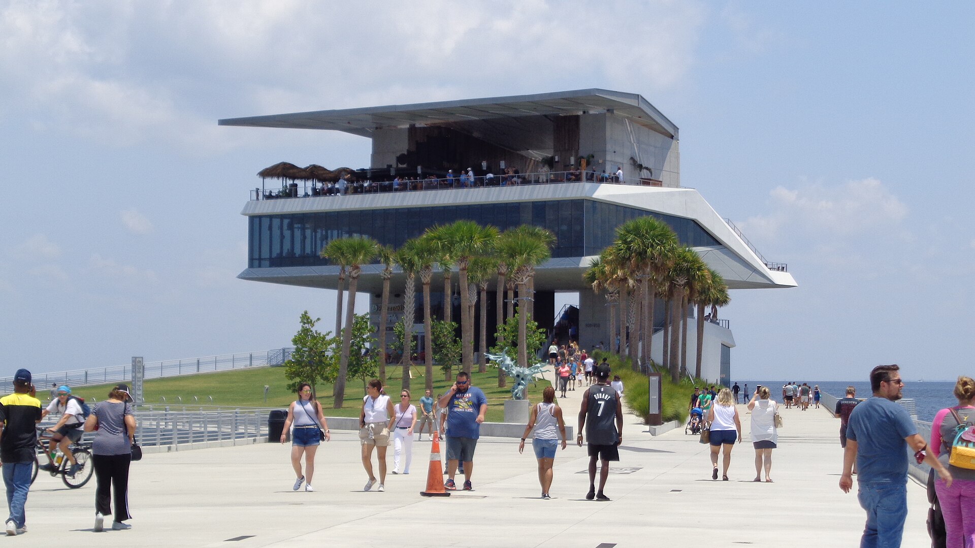 The St. Pete Pier stretching into Tampa Bay with the downtown skyline